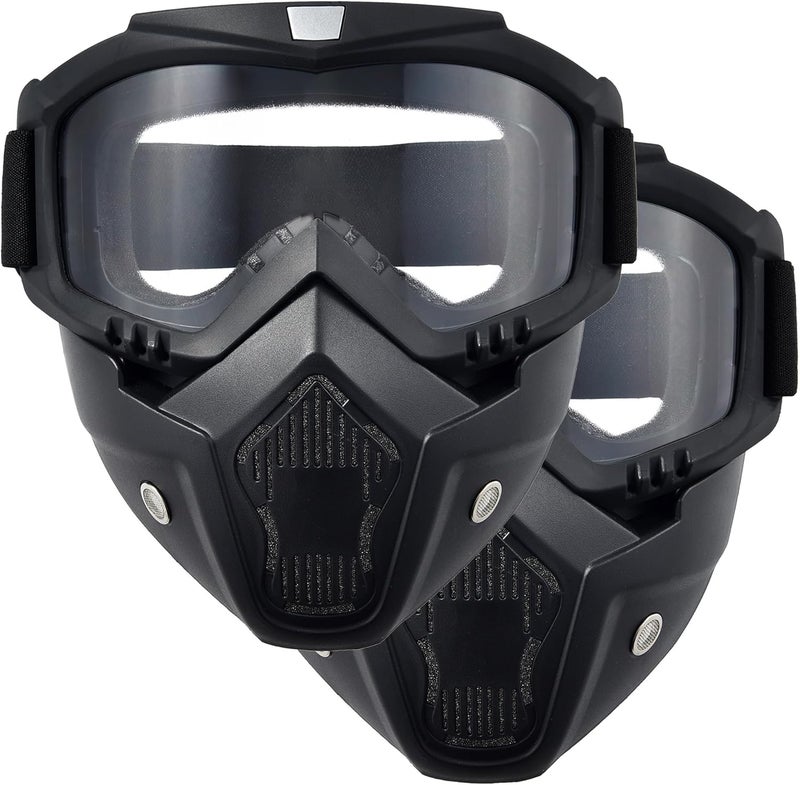 PLOOTA Paintball Mask Anti Fog,Airsoft Mask Full Face,Tactical Mask, Motorcycle Helmet Goggles with Removable Face Mask for Men Women - Image 1